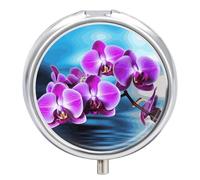 Magnifique pilulier en forme d'orchidée, pilulier hebdomadaire, petit pilulier pour sac à main