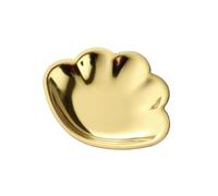 Magnifique plaque à bijoux en métal plaqué, en acier inoxydable, en forme de coquillage, petit plateau décoratif, organisateur de bijoux for femmes, 6 pièces Pour Table D'entrée Décor(Gold)