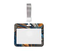 Magnifique porte-badge coulissant en plastique rigide avec motif dragon pour infirmières et bureau