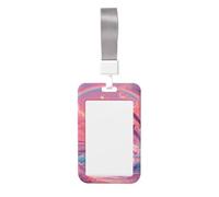 Magnifique porte-badge coulissant en plastique rigide pour cartes de travail, porte-nom pour infirmières et bureau