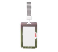 Magnifique porte-badge robuste avec bobine rétractable, imprimé fleur de coquelicot, pour infirmière, enseignant, étudiant, bureau, femme et homme