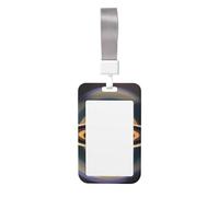 Magnifique porte-badge Saturne Matériau ABS durable, affichage transparent de l'identification, adapté pour le bureau, un événement, une réunion, identification facile.