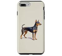 Magnifique Portrait de Pinscher Miniature à l'aquarelle Coque pour iPhone 7 Plus/8 Plus