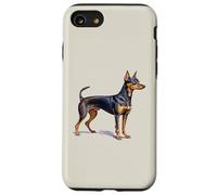 Magnifique Portrait de Pinscher Miniature à l'aquarelle Coque pour iPhone SE (2020) / 7/8