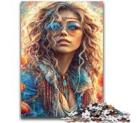 Magnifique Puzzle 1000 pièces représentant Un Ange Noir pour Adultes et Adolescents Un Jeu Stimulant et Familial idéal comme Cadeau pour Toute la Famille (50x75cm)
