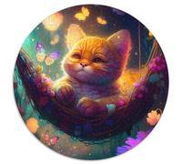 Magnifique Puzzle Chat Garfield pour Adultes, 1 000 pièces, en Papier, idéal pour Les Anniversaires, Noël, Halloween, Thanksgiving et Pâques (1 000 pièces, 67,5x67,5cm)