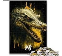 Magnifique Puzzle Crocodile 1000 pièces pour Adultes et Adolescents, Relax Games est Un pour Toute la Famille (50x75cm)