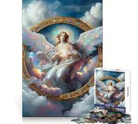 Magnifique Puzzle d'anges de 1000 pièces pour Adultes, Stimulant la logique, Relaxant et nécessitant Un Assemblage précis Un Cadeau de Noël Chaleureux (38x26cm)