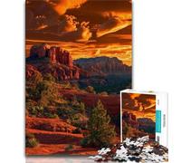 Magnifique Puzzle de 1 000 pièces représentant Une rivière de Montagne Stimulez Votre Cerveau Jouets addictifs pour cultiver la Patience Jeu de défi Unique 50x75cm