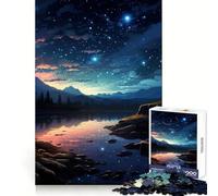 Magnifique Puzzle de 1000 pièces Ciel Nocturne pour Adolescents stimule la réflexion, apaise et distrait, découpe Nette, (38x52cm)