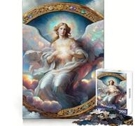 Magnifique Puzzle de 1000 pièces représentant Un Paysage d'anges,idéal pour Les Adultes Stimule l'agilité cérébrale,favorise Les Moments de détente et Offre Un Assemblage sécurisé Idée Cadeau de Noël