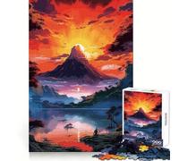 Magnifique puzzle de 1000 pièces représentant un paysage du Japon, idéal pour les adolescents Stimule la logique, apaise l'esprit et offre un assemblage sécurisé et amusant Un cadeau parfait (50x75cm)