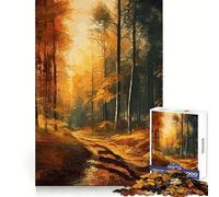 Magnifique Puzzle de 1000 pièces représentant Une forêt d'automne, idéal pour Les Adultes Développe la logique, se détend et s'apprend Un Cadeau de Noël Chaleureux et précis (38x26cm)