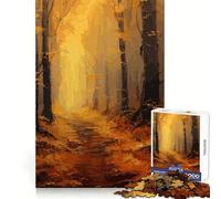 Magnifique Puzzle de 1000 pièces représentant Une forêt d'automne, idéal pour Les Adultes Développe la logique, se détend et s'apprend Un Cadeau de Noël Chaleureux et précis (38x26cm)