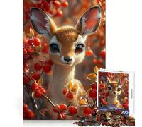 Magnifique Puzzle de 1000 pièces représentant Une Gazelle (38x26cm) Idéal pour Adultes Un Passe-Temps Relaxant et agréable Un Cadeau d'anniversaire Parfait