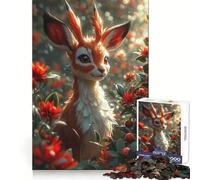 Magnifique Puzzle de 1000 pièces représentant Une Gazelle, idéal pour Les Adolescents, pour développer Leur mémoire et se détendre Découpe Impeccable Cadeau d'hiver idéal (38x26cm)