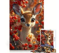 Magnifique Puzzle de 1000 pièces représentant Une Gazelle, idéal pour Les Adultes Exercice de logique, détente et Loisirs Bords Nets Cadeau Symbolique (50x75cm)