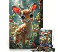 Magnifique Puzzle de 1000 pièces représentant Une Gazelle, idéal pour Les Adultes Exercice de logique, détente et Loisirs Bords Nets Cadeau Symbolique (50x75cm)