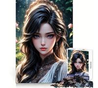 Magnifique Puzzle de 1000 pièces représentant Une Princesse Asiatique, idéal pour Les Adultes Stimule l'esprit, favorise Une détente et Offre Un Cadeau de Noël élégant et Solide (38x52cm)