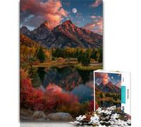 Magnifique Puzzle de 1000 pièces représentant Une rivière de Montagne pour Adolescents, idéal comme Jeu éducatif ou comme Cadeau pour Toute la Famille (38x26cm)