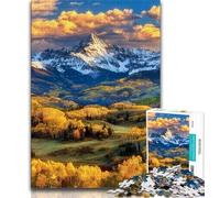 Magnifique Puzzle de 1000 pièces représentant Une rivière de Montagne pour Adultes et Adolescents, idéal comme Jeu éducatif ou comme Cadeau pour Toute la Famille (38x26cm)