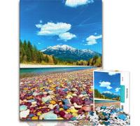 Magnifique Puzzle de 1000 pièces représentant Une rivière de Montagne pour Adultes et Adolescents Jouet éducatif et éducatif, idéal comme Cadeau pour Toute la Famille (38x26cm)