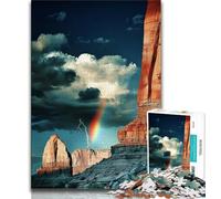 Magnifique Puzzle de 1000 pièces représentant Une rivière de Montagne pour Adultes et Adolescents, Jouet éducatif et décompressant, idéal comme Cadeau (38x26cm)