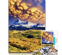 Magnifique Puzzle de 1000 pièces représentant Une rivière de Montagne pour Adultes et Adolescents, Un défi Stimulant et Anti-Stress, idéal comme Cadeau pour Toute la Famille (38x26cm)