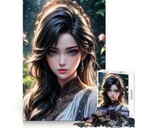 Magnifique Puzzle de Princesse Asiatique de 1000 pièces pour Adultes, Stimulant la logique, Relaxant et nécessitant Un Assemblage précis Un Cadeau de Noël idéal (38x26cm)