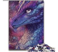Magnifique Puzzle Dragon avec Galaxie Scintillante, 2000 pièces, pour Adolescents, défi d'intelligence cérébrale, Jouets addictifs, Cadeaux d'anniversaire pour Les 14 Ans et Plus 70x100cm