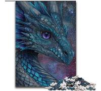Magnifique Puzzle Dragon avec Galaxie Scintillante de 1000 pièces pour Adultes, Jeu Stimulant et Jeu Familial, Cadeau d'anniversaire, décoration Murale (50x75cm)