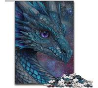 Magnifique Puzzle Dragon avec Galaxie Scintillante de 1000 pièces pour Adultes, Jeu Stimulant, idéal comme Cadeau pour Toute la Famille (26x38cm)