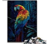 Magnifique Puzzle Perroquet 1000 pièces pour Adultes et Adolescents, Jouet éducatif et décompressant pour Anniversaire et Noël (Taille 50x75cm)