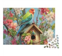 Magnifique Puzzle Perroquet au Design Unique et Luxueux, idéal comme Cadeau, Jeu Familial ou décoration d'intérieur, 500 pièces (52 x 38 cm)
