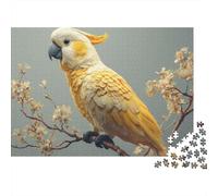 Magnifique Puzzle Perroquet au Design Unique et Luxueux, idéal comme Cadeau, Jeu Familial ou décoration d'intérieur, 300 pièces (40 x 28 cm)