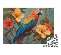 Magnifique Puzzle Perroquet, Jeux de Puzzle, Puzzles stimulants, idées Cadeaux pour Hommes et Femmes, Divertissement en Famille, 1000 pièces (75 x 50 cm)