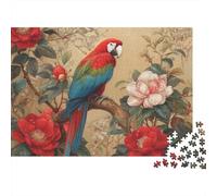 Magnifique Puzzle Perroquet pour Toute la Famille, idées Cadeaux pour Hommes et Femmes, 500 pièces (52 x 38 cm)