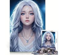 Magnifique Puzzle Princesse des neiges 1000 pièces pour Adultes Divertissement intellectuel et détente Découpe Nette Cadeau attentionné (50x75cm)