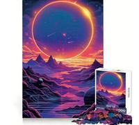 Magnifique Puzzle Spatial Galactique de 1000 pièces pour Adultes Un Cadeau Original et Stimulant pour améliorer Votre mémoire et Passer Un agréable Moment Bords Nets (38x52cm)