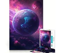 Magnifique Puzzle Spatial Galaxie 1000 pièces,Jeu de réflexion de qualité supérieure découpé au Laser,Exercice Mental Calme à Faire à la Maison (38x52cm)