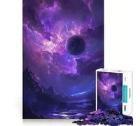 Magnifique Puzzle Spatial Galaxie 1000 pièces,Jeu de réflexion,pièces précises et sans Couture,activité Amusante en Famille (38x52cm)