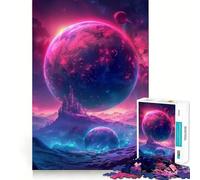 Magnifique Puzzle Spatial Galaxie 1000 pièces pour Adolescents,Jeu de Train cognitif,sans Espace,Assemblage Parfait,Format Compact,Amusant pour des Moments de Jeu en Famille (50x75cm)