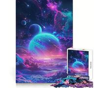 Magnifique Puzzle Spatial Galaxie 1000 pièces pour Adultes Stratégie, réflexion, évasion paisible Assemblage précis (50x75cm)