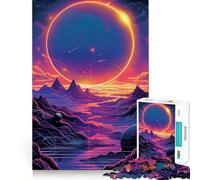 Magnifique Puzzle Spatial Galaxie de 1000 pièces Entraînement cérébral ludique Pièces précises et sans Couture Passe-Temps Fascinant pour Les Moments de détente (38x52cm)