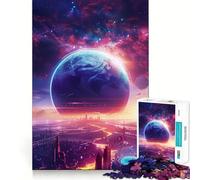 Magnifique Puzzle Spatial Galaxie de 1000 pièces pour Adultes,Jeu de résolution de problèmes,qualité Professionnelle,activité de Groupe relaxante en intérieur (38x26cm)