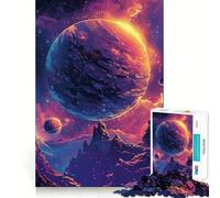 Magnifique Puzzle Spatial Galaxie pour Adolescents,1000 pièces,Jeu de réflexion découpé au Laser pour Un Assemblage Parfait,Exercice Mental Calme à la Maison (50x75cm)