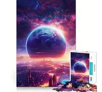 Magnifique Puzzle Spatial Galaxie pour Adultes de 1000 pièces Jeu de réflexion et d'exercice Ajustement Parfait sans Espace Activité de Partage idéale pour Les Proches (50x75cm)