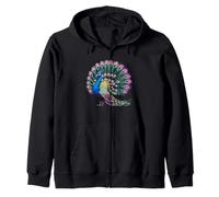 Magnifique queue de paon avec plumes de paon vibrantes Sweat à Capuche