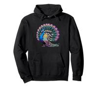 Magnifique queue de paon avec plumes de paon vibrantes Sweat à Capuche