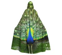 Magnifique robe de paon à capuche pour cosplay, costume d'Halloween